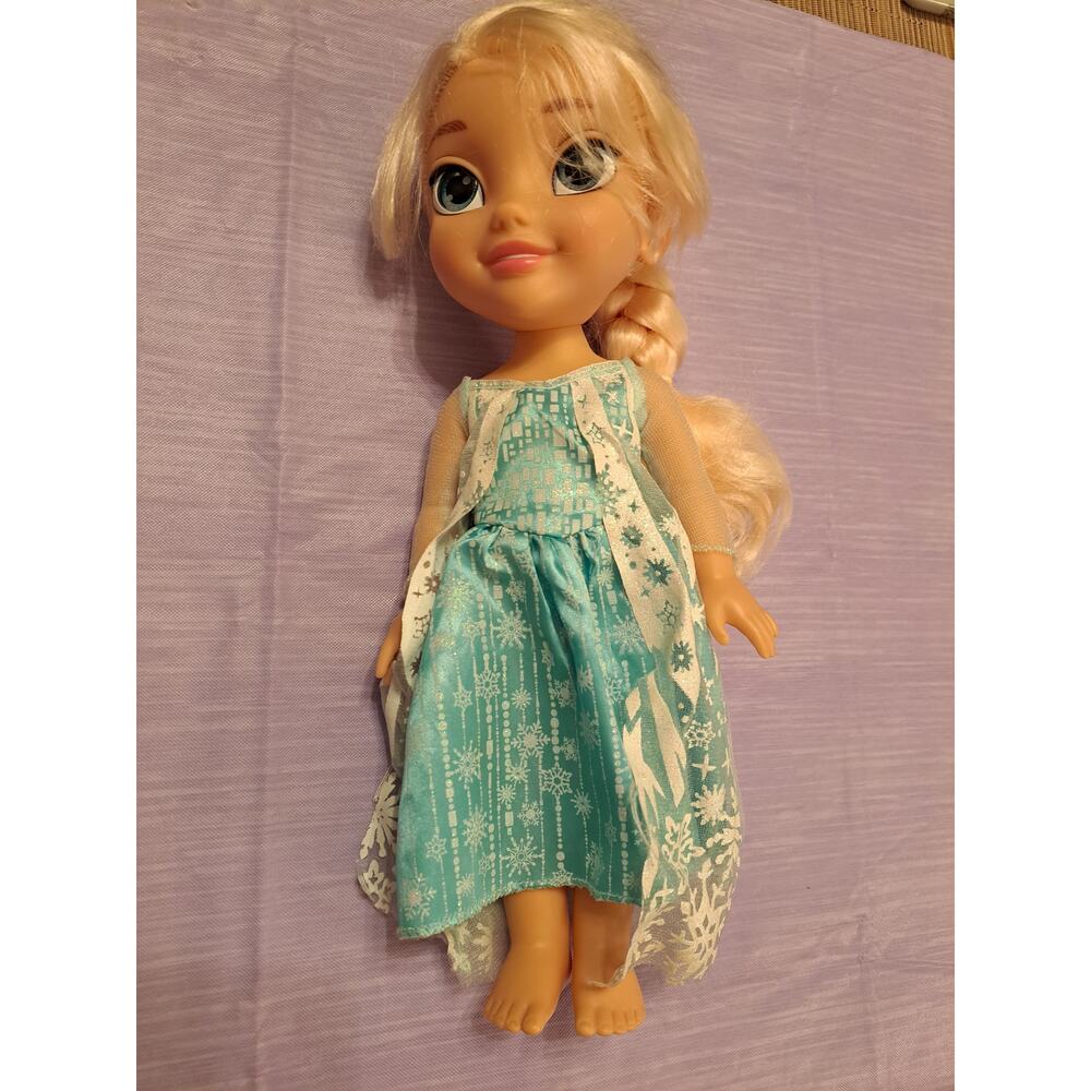 Disney Frozen Elsa Toddler Doll 13" Without Shoes